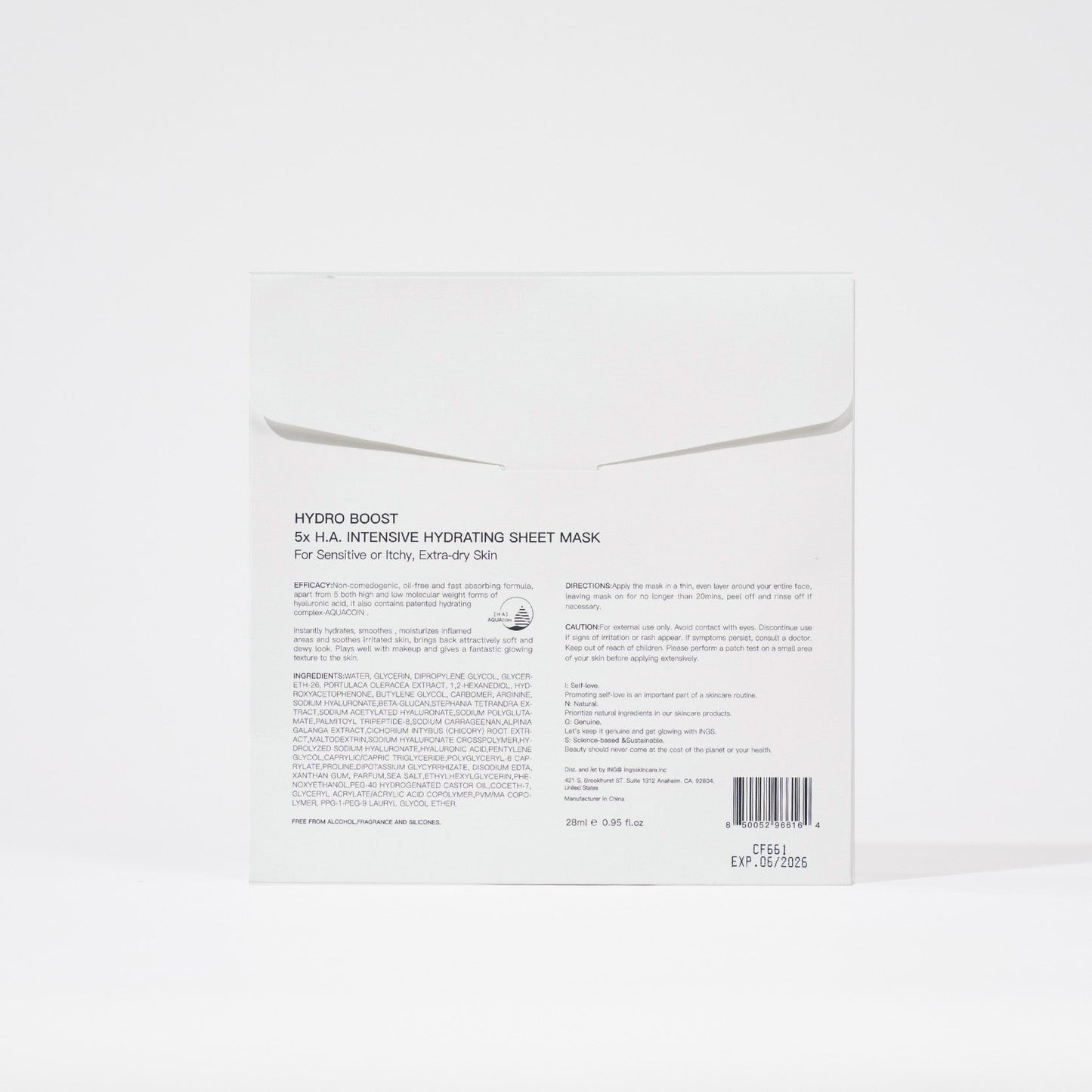 ÉCHANTILLON DE MASQUE EN TISSU HYDRO BOOST 5 HA