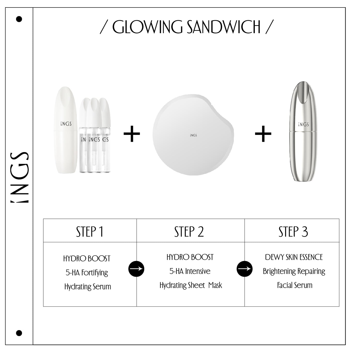 Glowing skin care routine steps