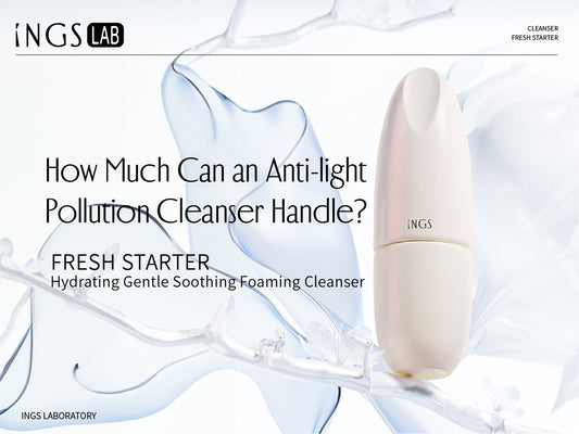 How does a cleanser fight 'light pollution'?