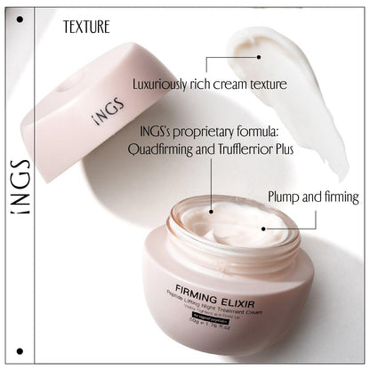 Skin firming cream with luxuriously rich cream texture