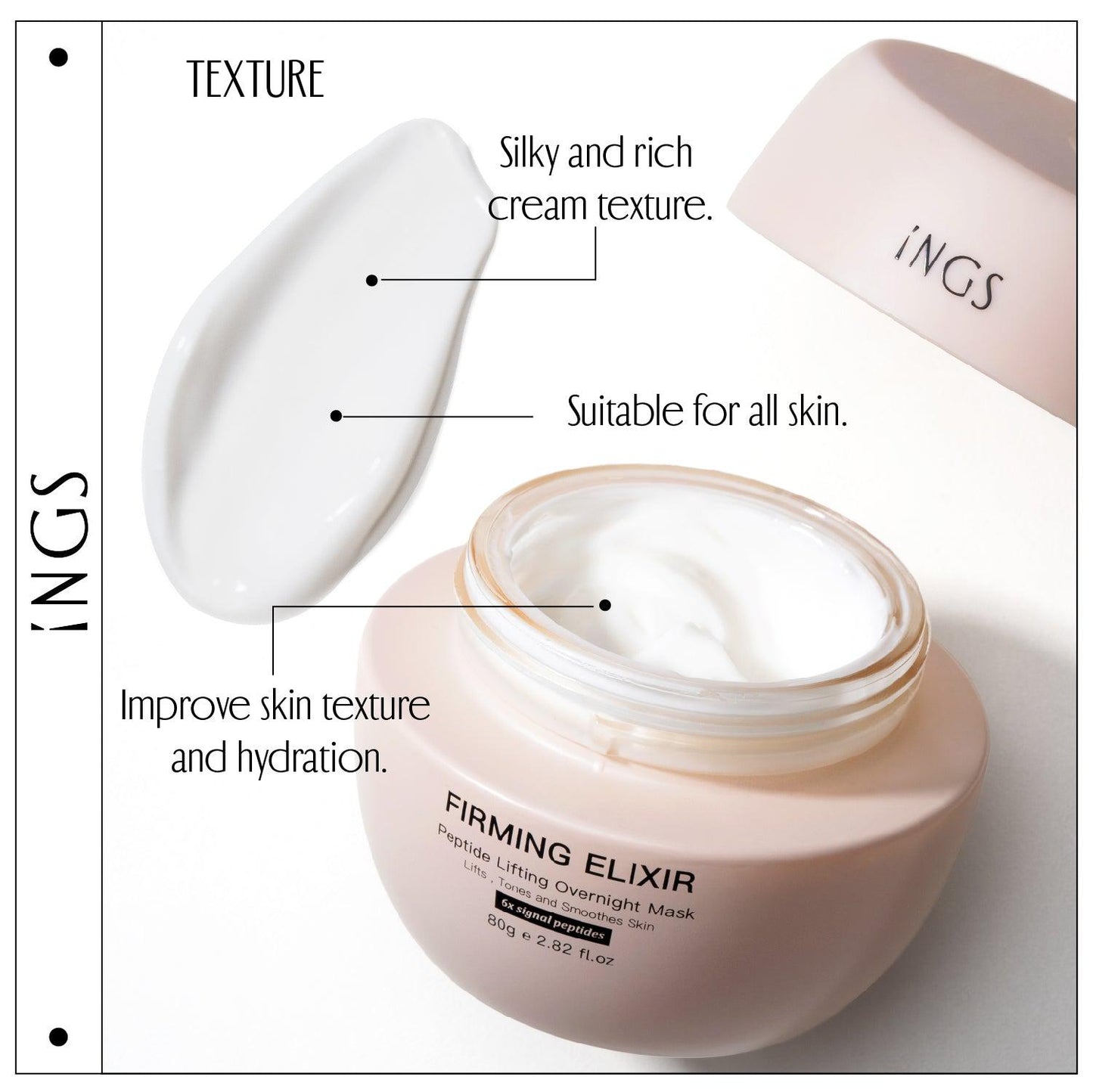 A silky, multi-peptides complex overnight mask