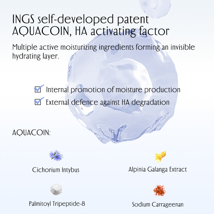 INGS self-developed patent AOUACOIN, HA activating factor