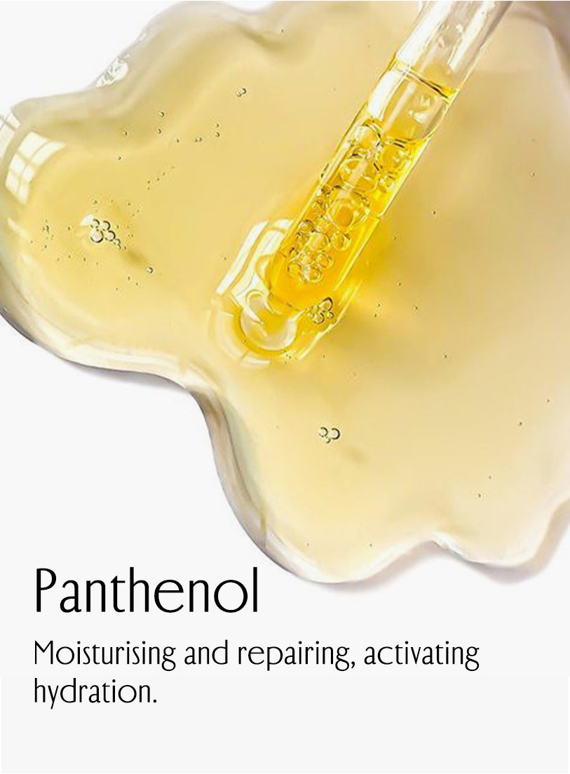 Panthenol, Moisturising and repairing, activating hydration