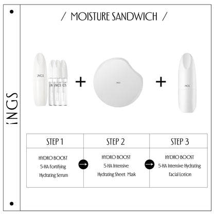 Moisture sandwich skin care routine steps